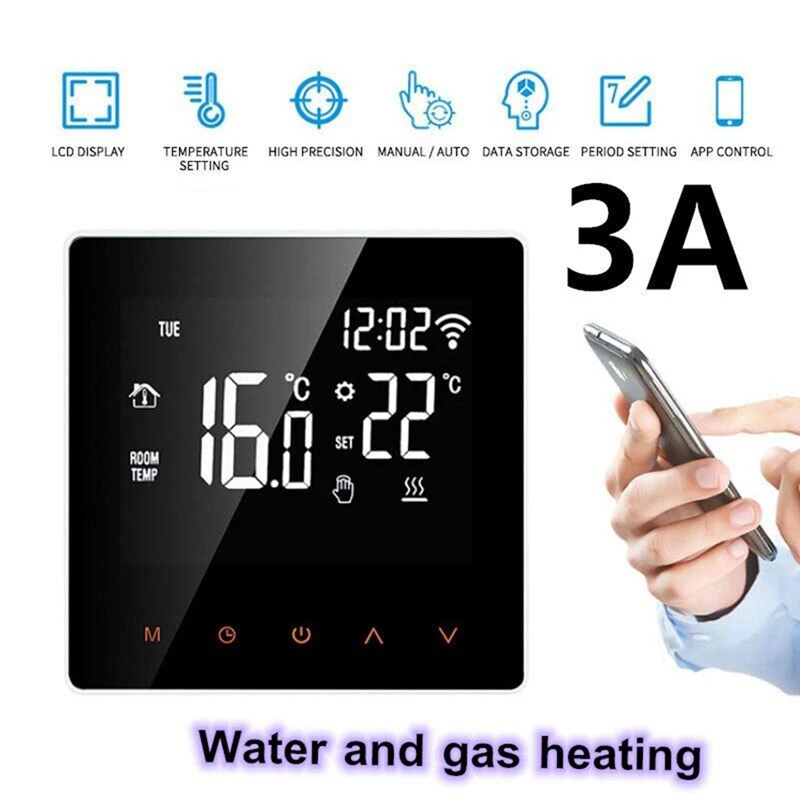 3A Tuya Smart Life Wifi Thermostat Temperature Controller Electric Floor Heating Water/Gas Boiler For Google Home Alexa
3A Tuya Smart Life Wifi Thermostat Temperature Controller Electric Floor Heating Water/Gas Boiler For Google Home Alexa