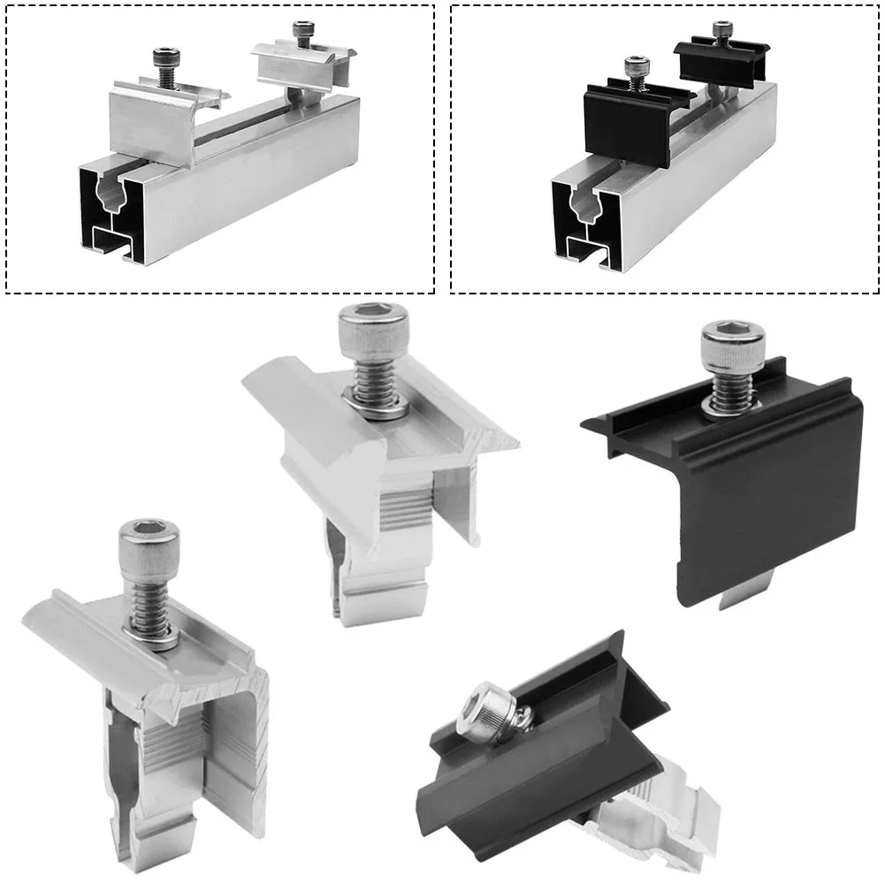 1pc Solar Panel Clamp Quick Solar Pv Module Fastening Middle End Clamp For 30-50mm Photovoltaic Solar Panel Rail Bracket Clip
1pc Solar Panel Clamp Quick Solar Pv Module Fastening Middle End Clamp For 30-50mm Photovoltaic Solar Panel Rail Bracket Clip