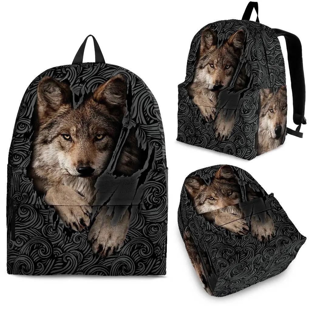 YIKELUO Cool Abstract Art 3D Wolf Totem Black Brand Backpack Comfortable And Durable Student Textbook Knapsack Animal Casual Bag
YIKELUO Cool Abstract Art 3D Wolf Totem Black Brand Backpack Comfortable And Durable Student Textbook Knapsack Animal Casual Bag