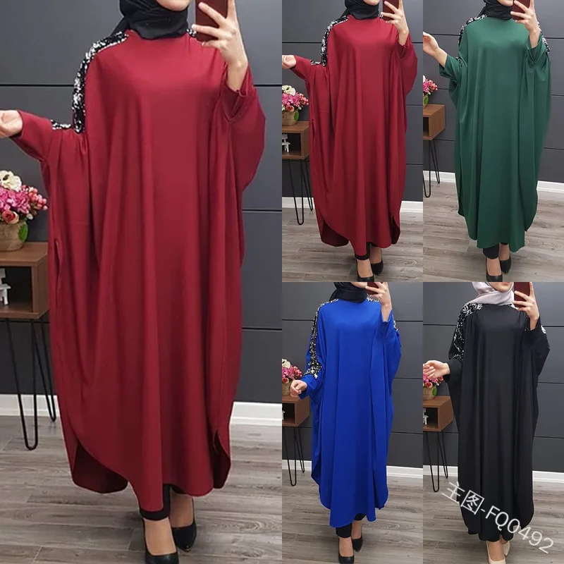 Abaya Dubai Dress Women Muslim Caftan Marocain Sequins Turkey Hijab Dresses Ramadan Big Swing Long Robe Kimono Femme Musulmane
Abaya Dubai Dress Women Muslim Caftan Marocain Sequins Turkey Hijab Dresses Ramadan Big Swing Long Robe Kimono Femme Musulmane
