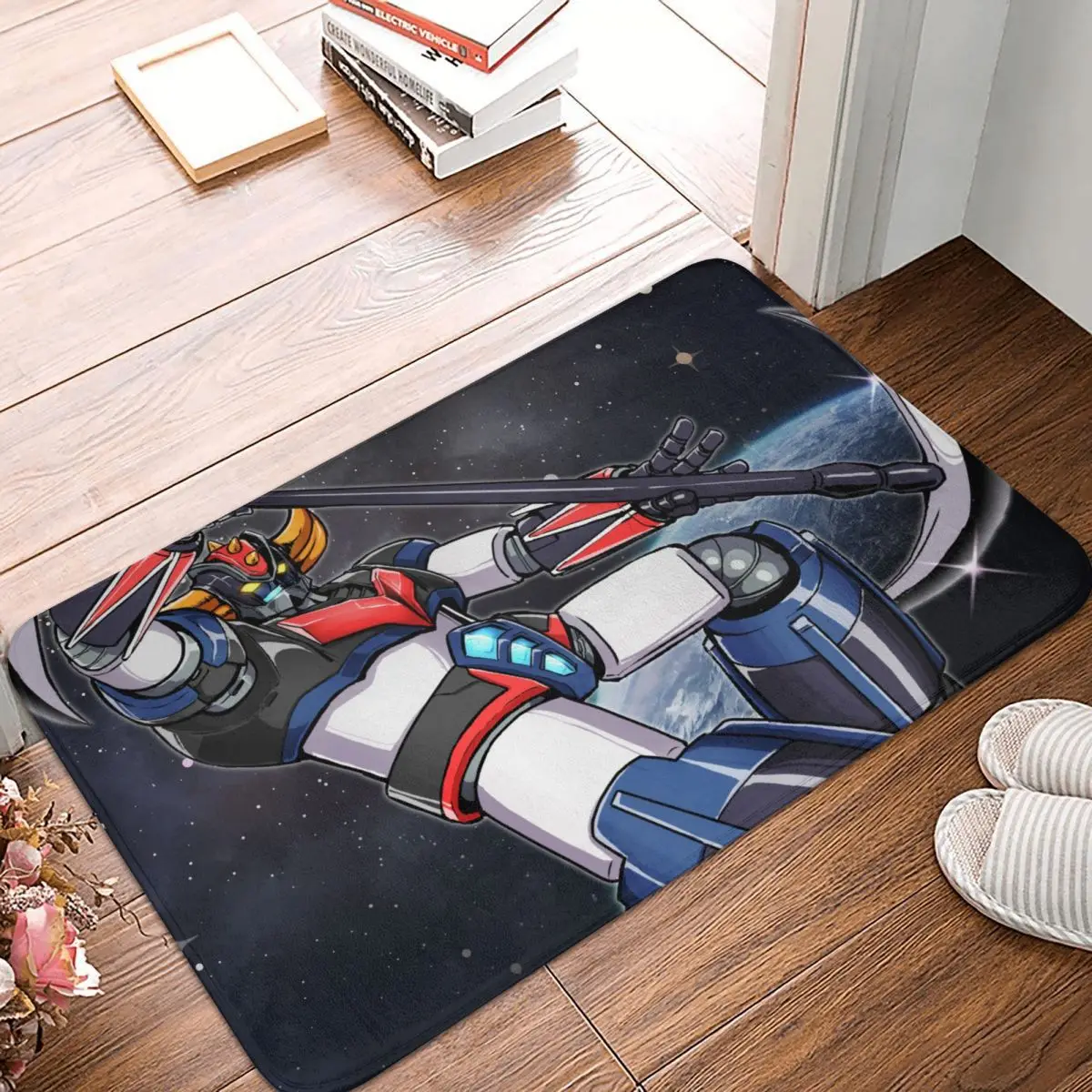 UFO Robot Goldrake Grendizer Anime Bathroom Non-Slip Carpet Holding Weapons Bedroom Mat Entrance Door Doormat Floor Decor Rug
UFO Robot Goldrake Grendizer Anime Bathroom Non-Slip Carpet Holding Weapons Bedroom Mat Entrance Door Doormat Floor Decor Rug