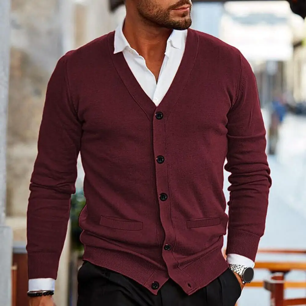 V-neck Sweater Stylish Men's V-neck Cardigan Sweater Slim Fit Soft Knitted Fabric Casual Buttoned Coat for Warmth Elegance Men
V-neck Sweater Stylish Men's V-neck Cardigan Sweater Slim Fit Soft Knitted Fabric Casual Buttoned Coat for Warmth Elegance Men