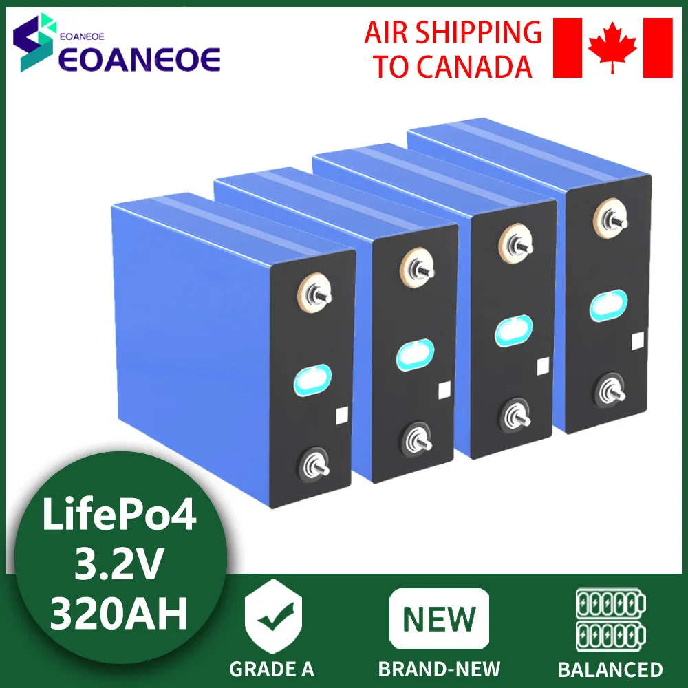 1-32PCS 3.2V 310AH 320AH Lifepo4 Battery 12V 24V 36V 48V Rechargeable Cell Pack for Electric Car RV Solar Energy Storage System
1-32PCS 3.2V 310AH 320AH Lifepo4 Battery 12V 24V 36V 48V Rechargeable Cell Pack for Electric Car RV Solar Energy Storage System