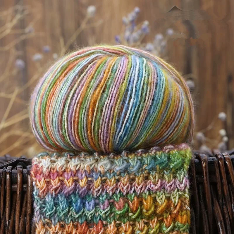 50g Special Wool Ball for Baby with Segment Dyeing Gradual Color Scarf Wool Handmade DIY Soft Cotton Wool Yarn Wholesale
50g Special Wool Ball for Baby with Segment Dyeing Gradual Color Scarf Wool Handmade DIY Soft Cotton Wool Yarn Wholesale