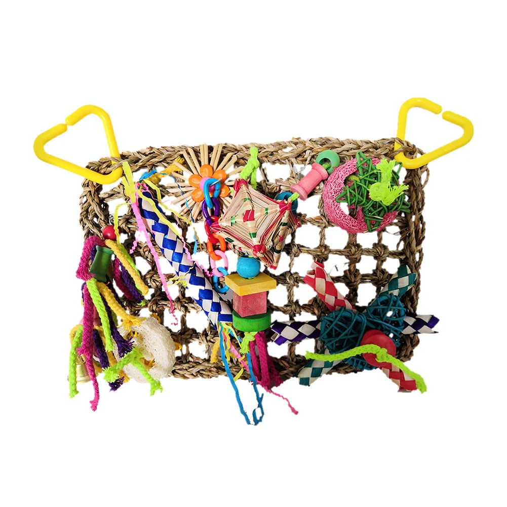 Parrots Foraging Chewing Hanging Toys Parakeet Training Woven Bird Drawing Toy Pet Wood Products Accessories
Parrots Foraging Chewing Hanging Toys Parakeet Training Woven Bird Drawing Toy Pet Wood Products Accessories