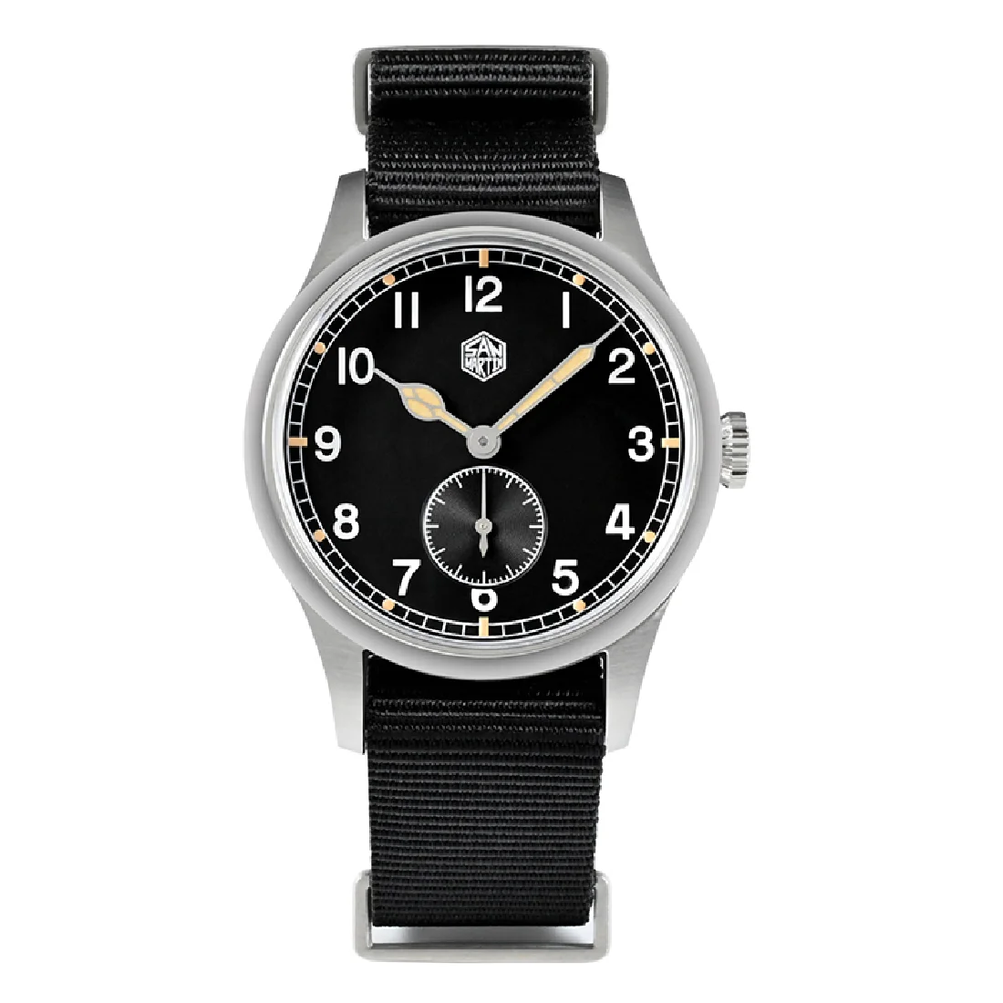 San Martin Men Pilot Watch 36MM Sport Watches Simple Quartz Wristwatch 100M Waterproof Bubble K1 Mineral Glass Nylon Strap
San Martin Men Pilot Watch 36MM Sport Watches Simple Quartz Wristwatch 100M Waterproof Bubble K1 Mineral Glass Nylon Strap