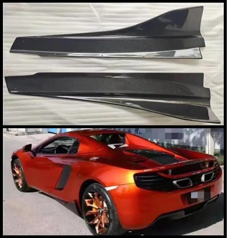 2PCS Real Carbon Fiber Side Extension Body Skirts Kit Lip Cover For Mclaren MP4-12C 650S 2011 2012 2013 2014 2015 2016 2017 2018
2PCS Real Carbon Fiber Side Extension Body Skirts Kit Lip Cover For Mclaren MP4-12C 650S 2011 2012 2013 2014 2015 2016 2017 2018