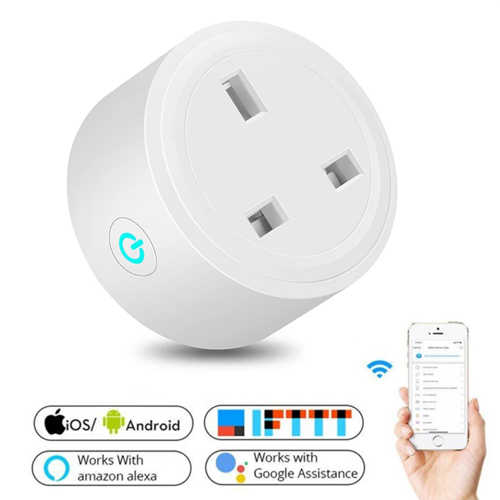 Tuya Wifi Uk Smart Sockets Wifi Power Socket Smart Life Wireless Remote Socket Works With Alexa Google Home 16a Uk 16a
Tuya Wifi Uk Smart Sockets Wifi Power Socket Smart Life Wireless Remote Socket Works With Alexa Google Home 16a Uk 16a