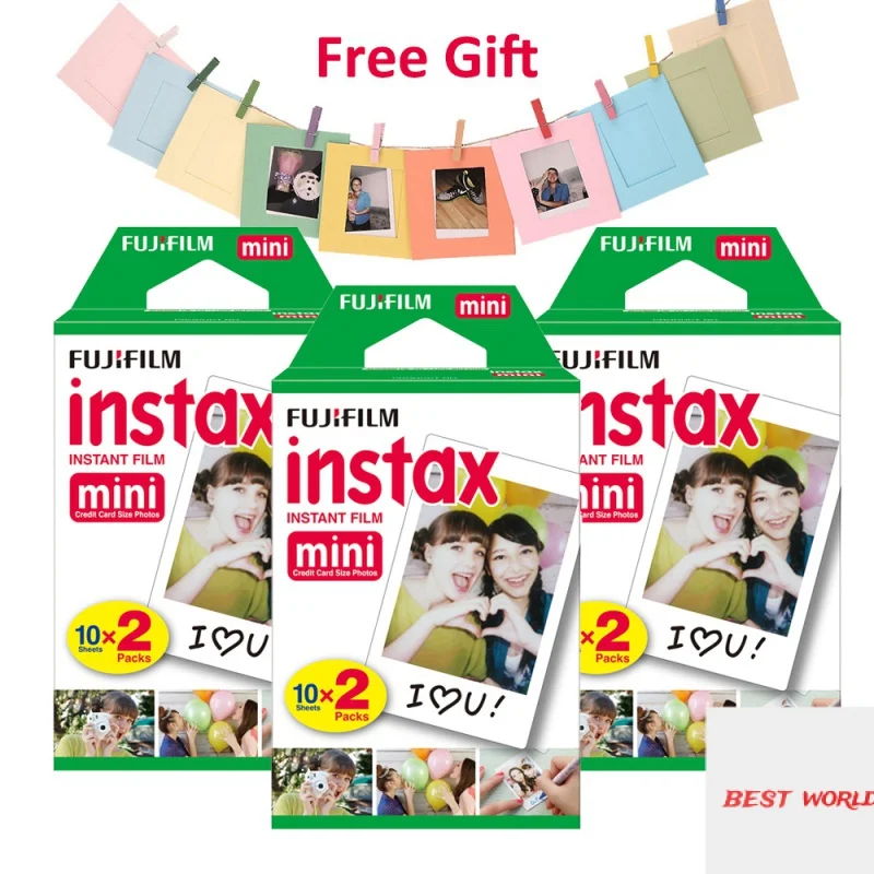 Fujifilm Instax Mini Films 60 sheets Instax Mini 8 Film For Fuji Instant Camera Mini 9 7s 25 90 SP-2 with Free Wall Photo Frame
Fujifilm Instax Mini Films 60 sheets Instax Mini 8 Film For Fuji Instant Camera Mini 9 7s 25 90 SP-2 with Free Wall Photo Frame