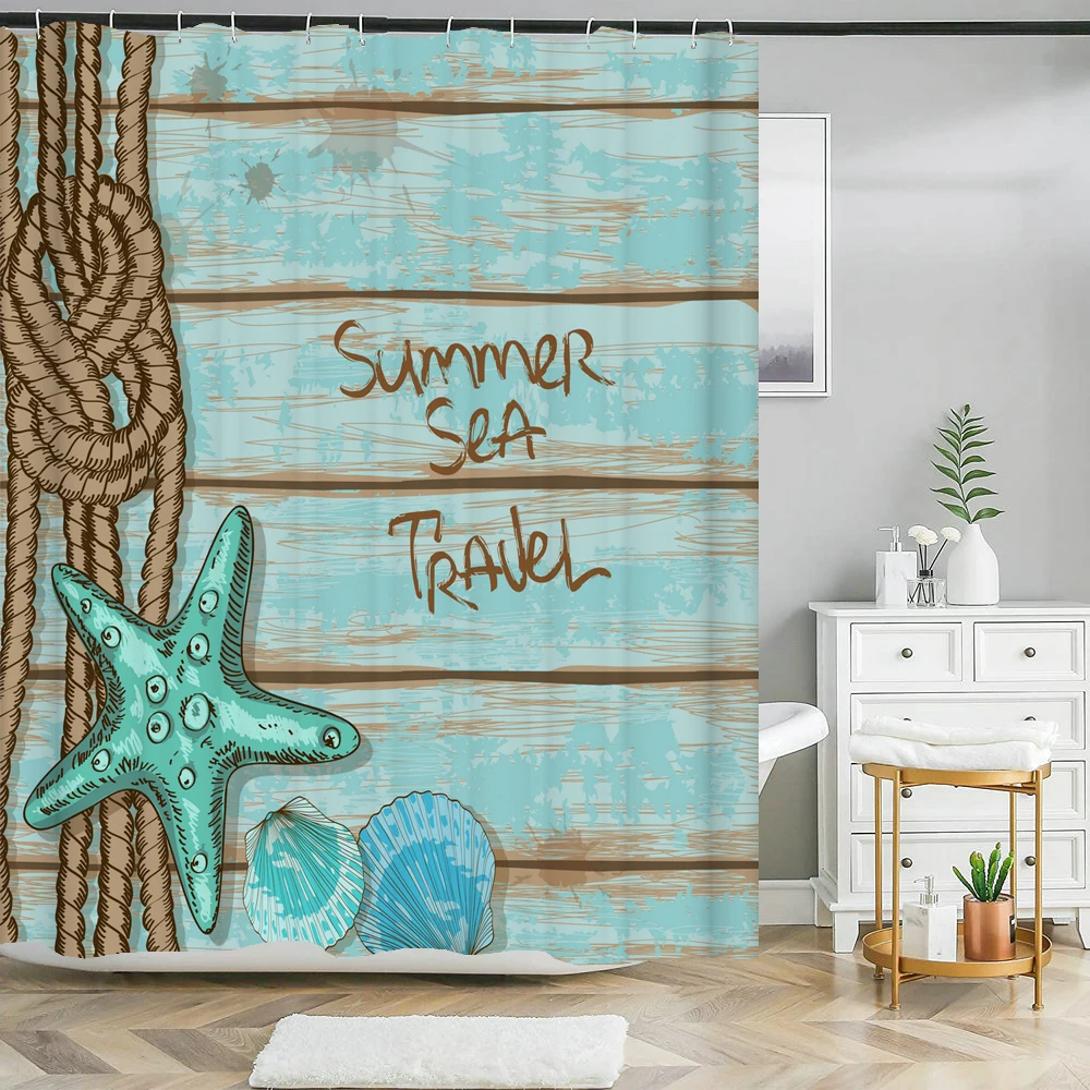 Nordic Navigation Anchor Lighthouse Print Bathroom Shower Curtain Frabic Waterproof Polyester Bath Shower Curtains with Hooks
Nordic Navigation Anchor Lighthouse Print Bathroom Shower Curtain Frabic Waterproof Polyester Bath Shower Curtains with Hooks