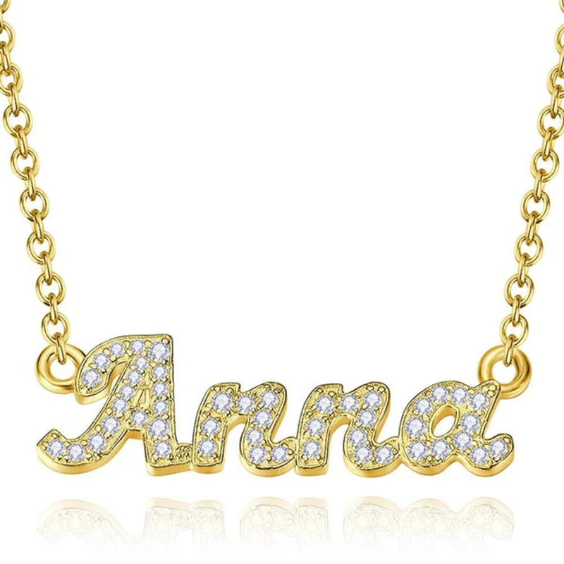 NOKMIT Custom Necklace Personalized Diamonds Point Drill Many Font To Choose Customized Name Necklaces Stainless Steel Pendant
NOKMIT Custom Necklace Personalized Diamonds Point Drill Many Font To Choose Customized Name Necklaces Stainless Steel Pendant