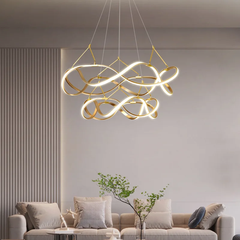 Lustres LED Ceiling Chandelier light lamp For Living Room Bedroom modern LED Large Chandelier Lighting Fixtures AC85-260V Gold
Lustres LED Ceiling Chandelier light lamp For Living Room Bedroom modern LED Large Chandelier Lighting Fixtures AC85-260V Gold