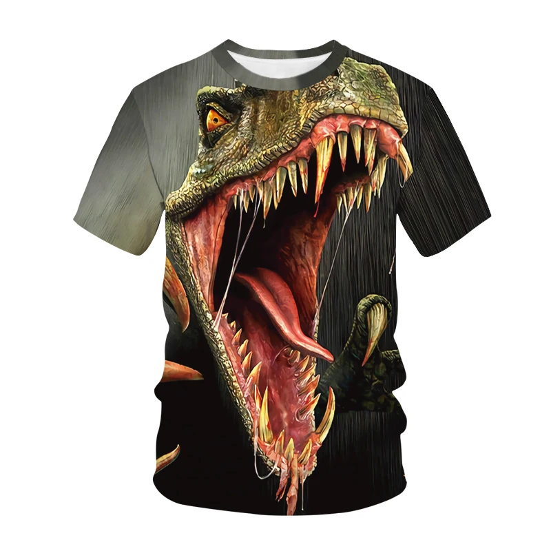 Summer Children's 3D Short Sleeve T-shirt Animal Dinosaur Print Boys and Girls' T-shirt Children's Fashion Children's Wear
Summer Children's 3D Short Sleeve T-shirt Animal Dinosaur Print Boys and Girls' T-shirt Children's Fashion Children's Wear
