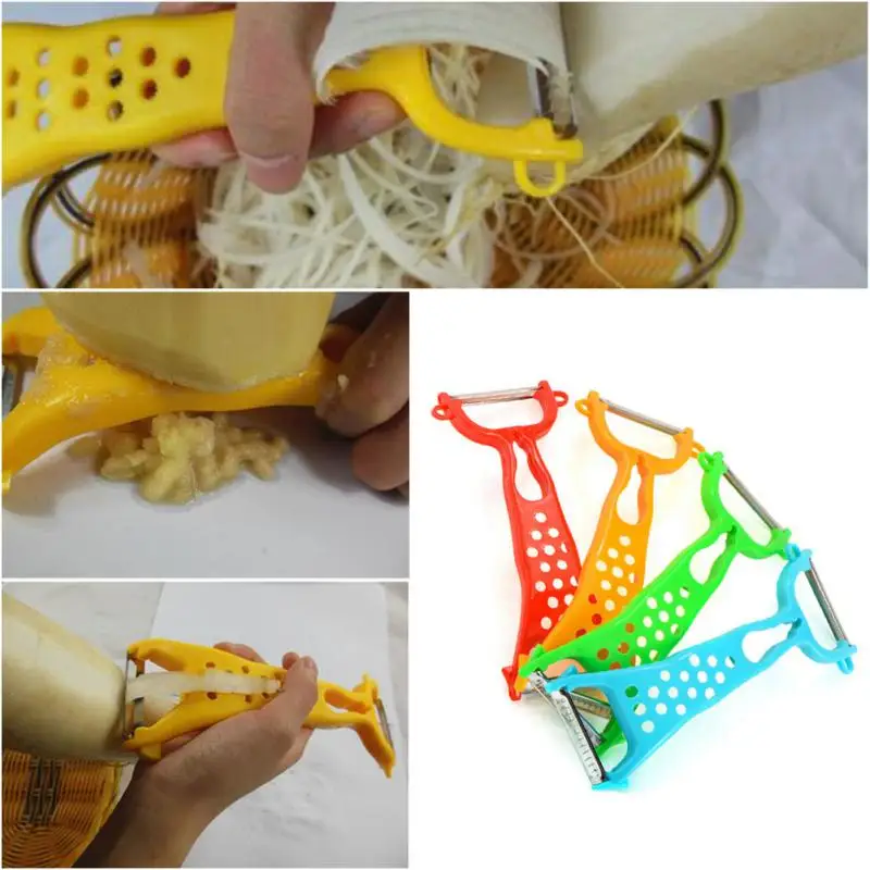 

2/4/6PCS Vegetable Peeler Multifunctional Fruit Peeler Masher Grater Potato Slicer Cutter Random Color For Kitchen Cooking Tools