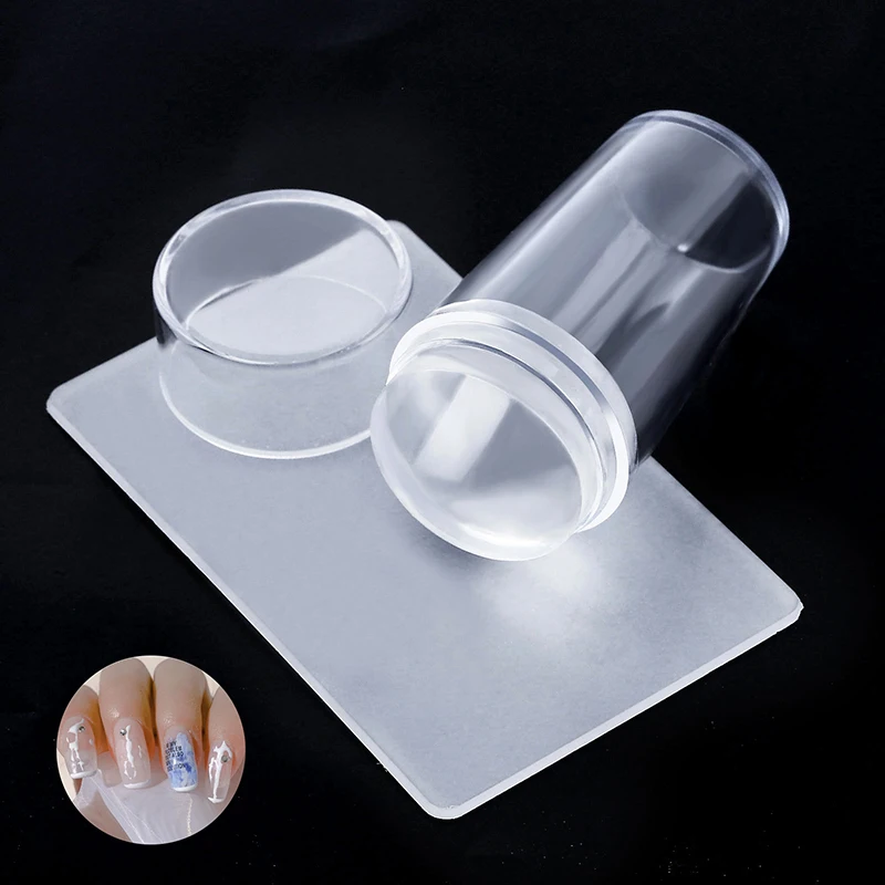 Transparent Nail Stamper With Scraper Jelly Silicone Stamp For French Nails manicure Kits Nail Art Stamping Plates DIY Tool Set
Transparent Nail Stamper With Scraper Jelly Silicone Stamp For French Nails manicure Kits Nail Art Stamping Plates DIY Tool Set
