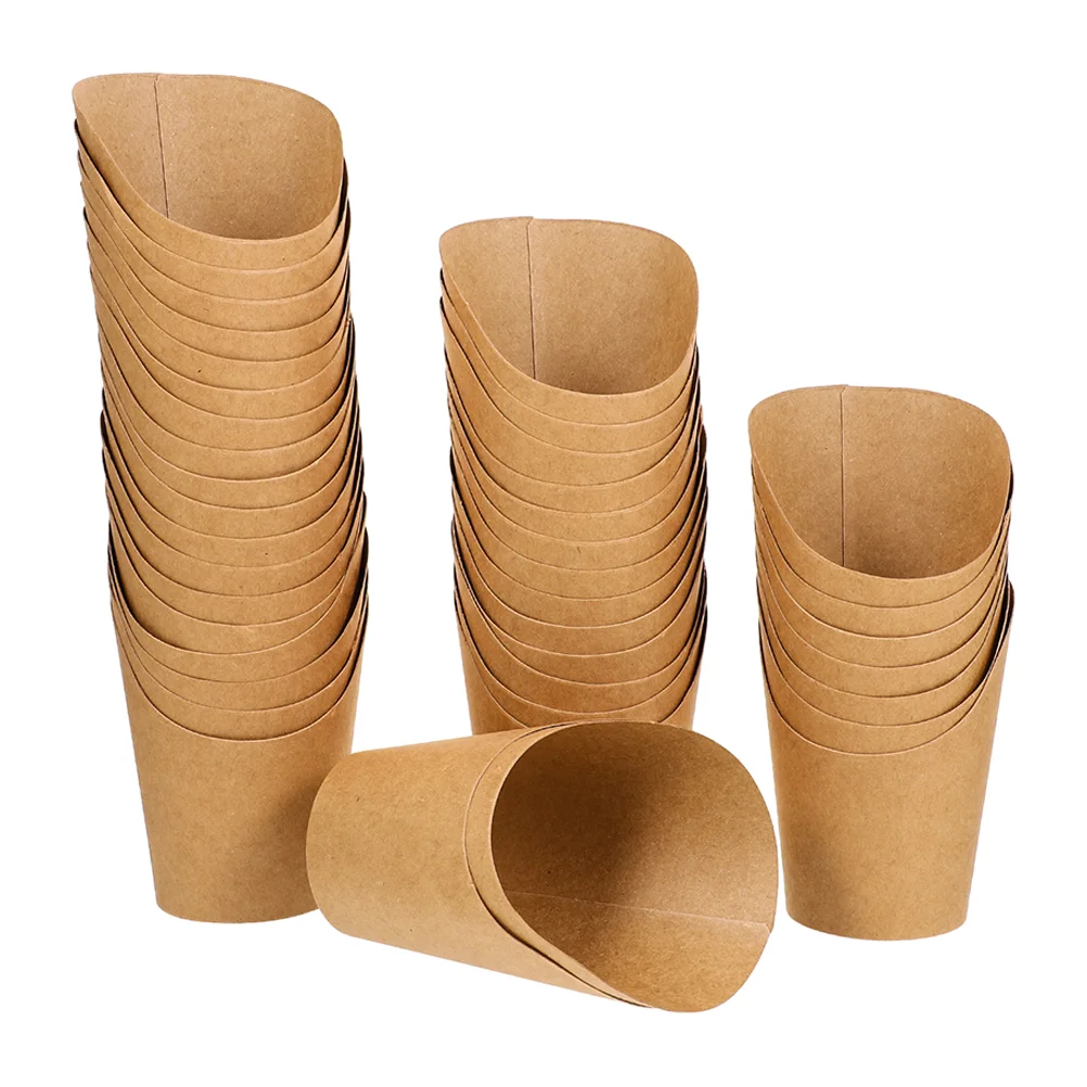 100pcs French Fries Holder Popcorn Holders Kraft Paper Dessert Cups Popcorn Paper Cups for Restaurant Home
100pcs French Fries Holder Popcorn Holders Kraft Paper Dessert Cups Popcorn Paper Cups for Restaurant Home