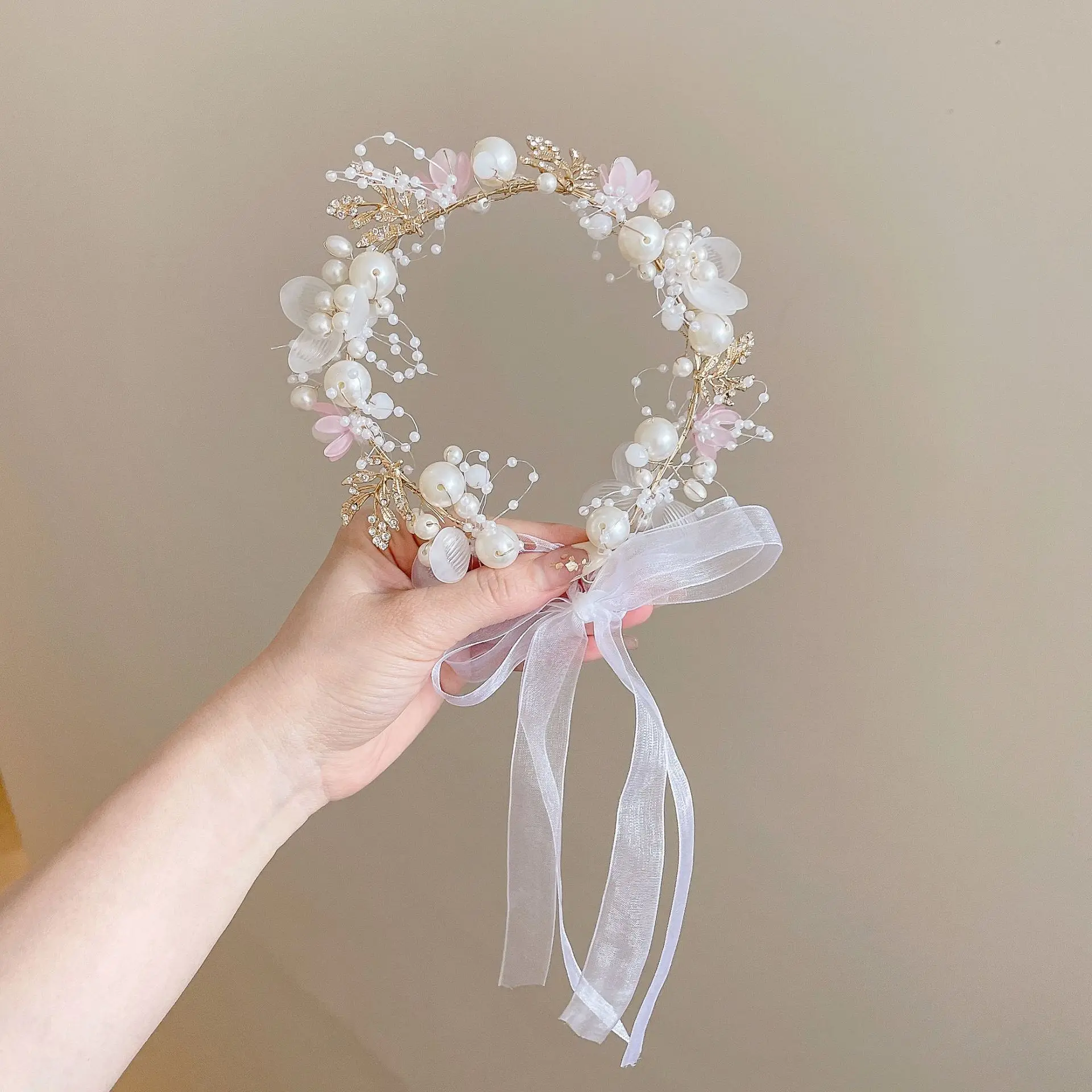 Elegant Pink Flower Girls Hair Jewelry for Wedding Glitter Pearls Children Hair Accessories Luxury First Communion Headband
Elegant Pink Flower Girls Hair Jewelry for Wedding Glitter Pearls Children Hair Accessories Luxury First Communion Headband