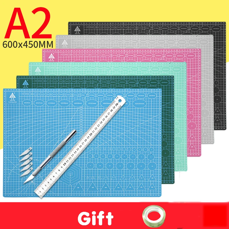 A2 Cutting Board Grid Line Self-healing Cutting Board Craft Card Multicolor Double-sided Desktop Manual Cutting Pad 60 * 45cm
A2 Cutting Board Grid Line Self-healing Cutting Board Craft Card Multicolor Double-sided Desktop Manual Cutting Pad 60 * 45cm