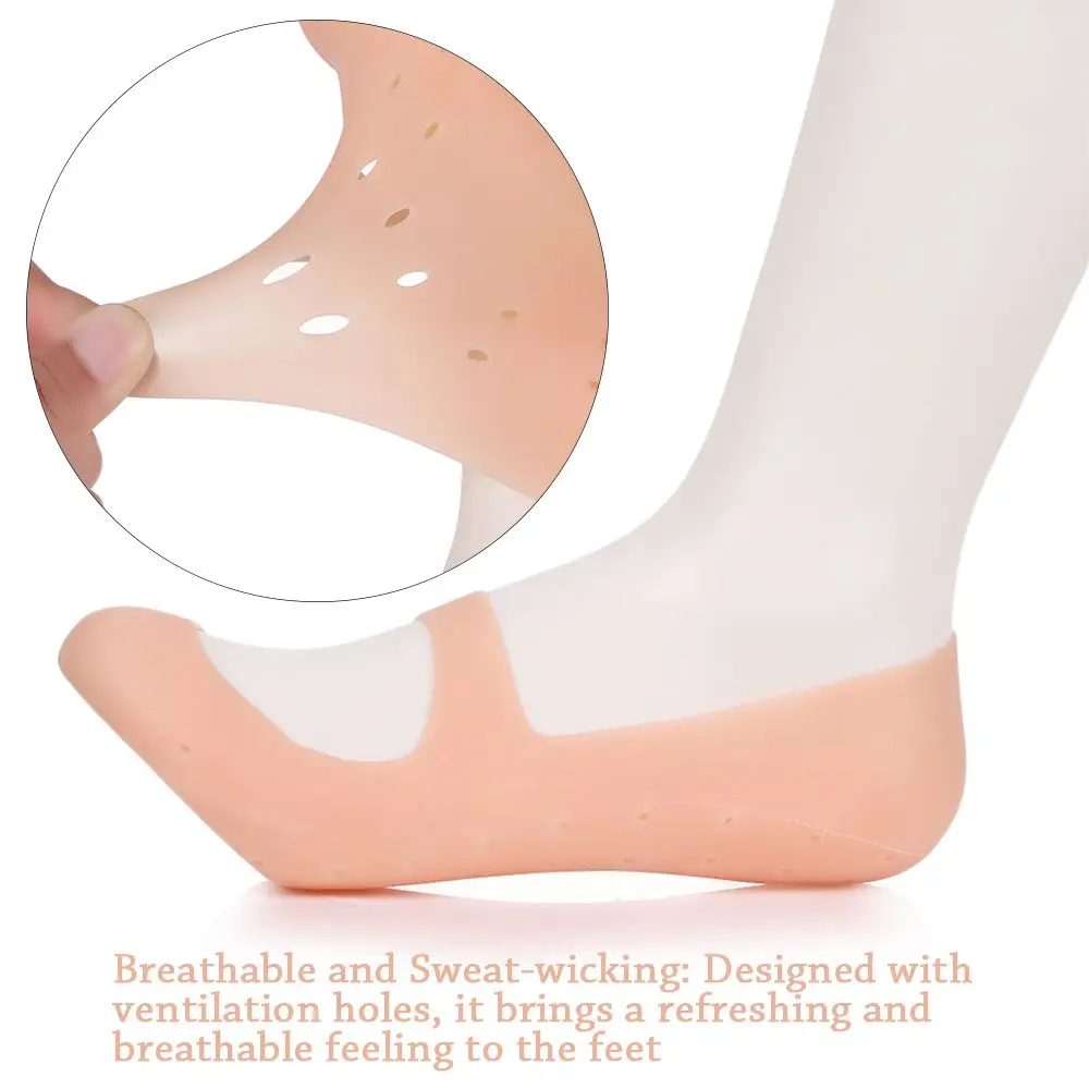 

Non-slip Anti Crack Feet Care with Hole Fashion Moisturizing Ballet Shoes Insole Gel Sock Boat Socks Breathable Sock