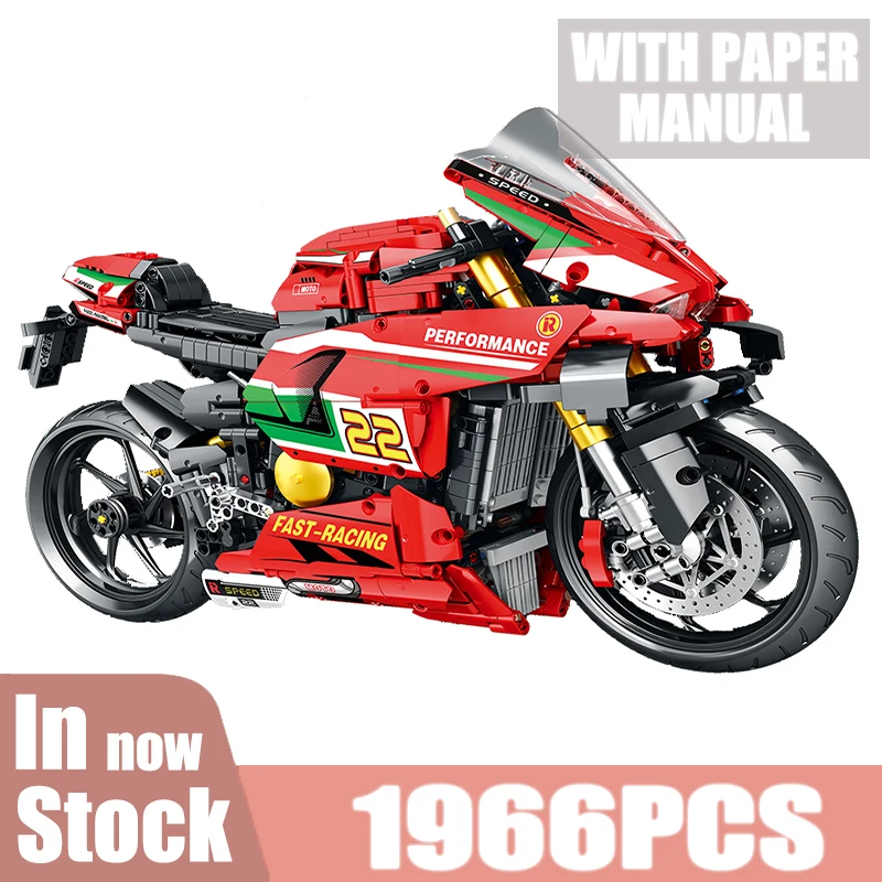 1966Pcs Technical Moc Racing Vehicle Bricks Motorcycle Model Building Blocks Puzzle Toys Brithday Gifts For Boys Kids Children
1966Pcs Technical Moc Racing Vehicle Bricks Motorcycle Model Building Blocks Puzzle Toys Brithday Gifts For Boys Kids Children