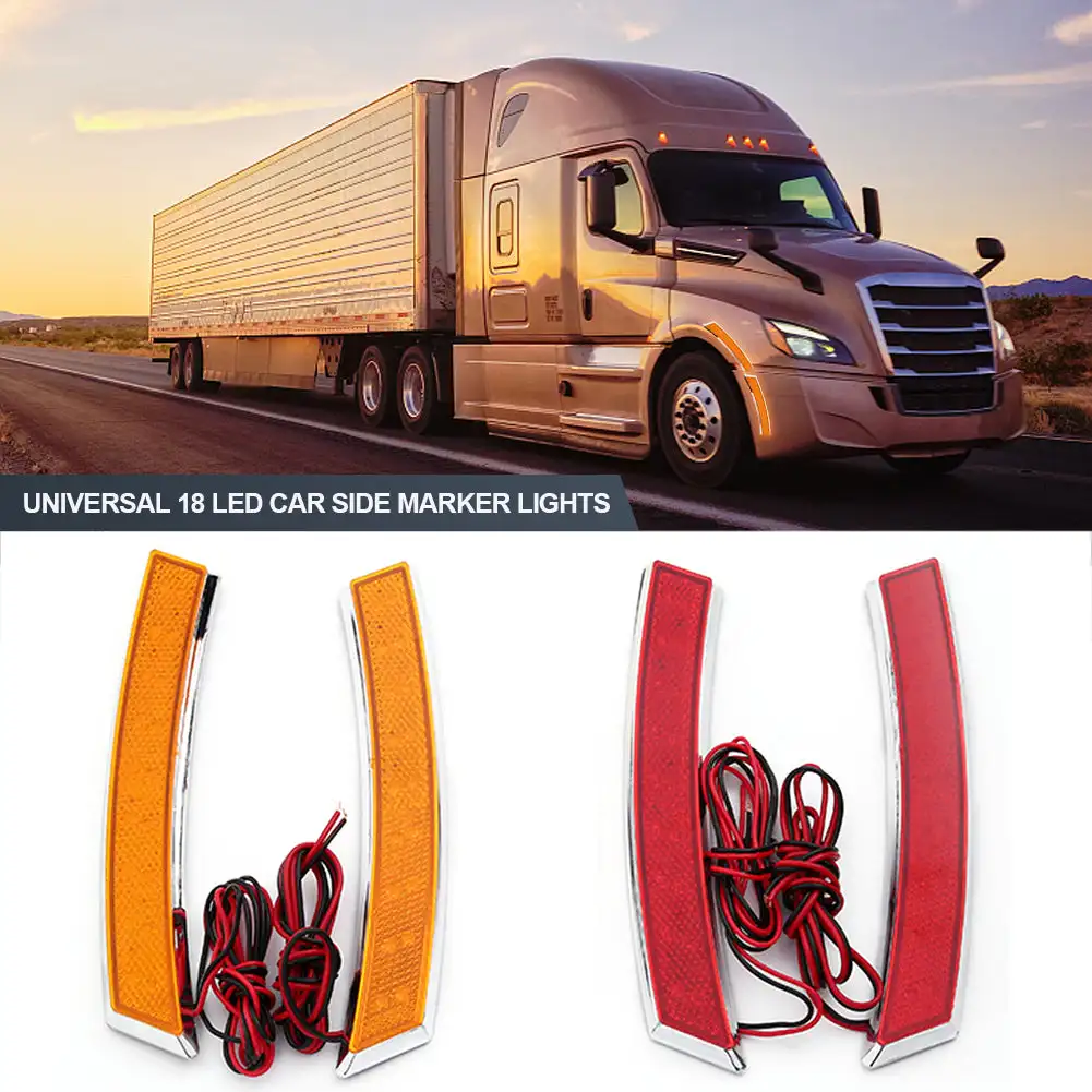 2pcs Universal Car-styling Car Side Edge Plate Leaves Turn Signal LED Fender Flares Light Daytime Running Light Red Amber
2pcs Universal Car-styling Car Side Edge Plate Leaves Turn Signal LED Fender Flares Light Daytime Running Light Red Amber