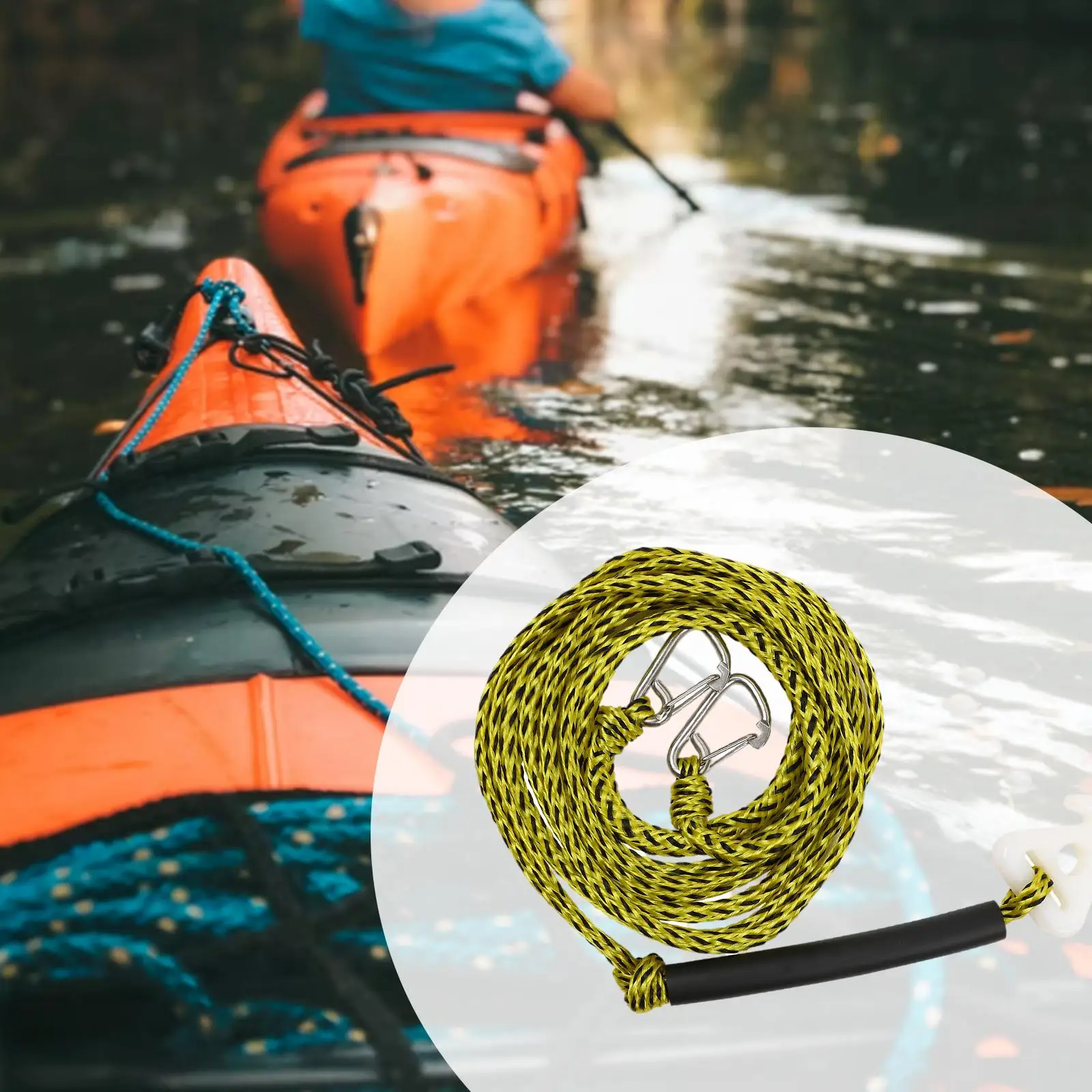 Boat Tow Harness Watersports Rope with Hook 17 Feet Quick Connector Pulley Tow 
Boat Tow Harness Watersports Rope with Hook 17 Feet Quick Connector Pulley Tow