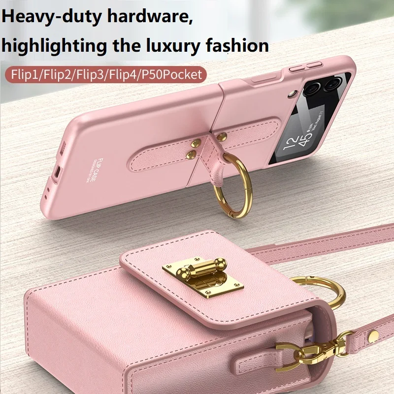 Luxury Shoulder Bag for Samsung Z Flip 3 4 Case Women's Crossbody Bag Leather Phone Case for Galaxy Z Flip4 Case Z Flip3 Cover
Luxury Shoulder Bag for Samsung Z Flip 3 4 Case Women's Crossbody Bag Leather Phone Case for Galaxy Z Flip4 Case Z Flip3 Cover