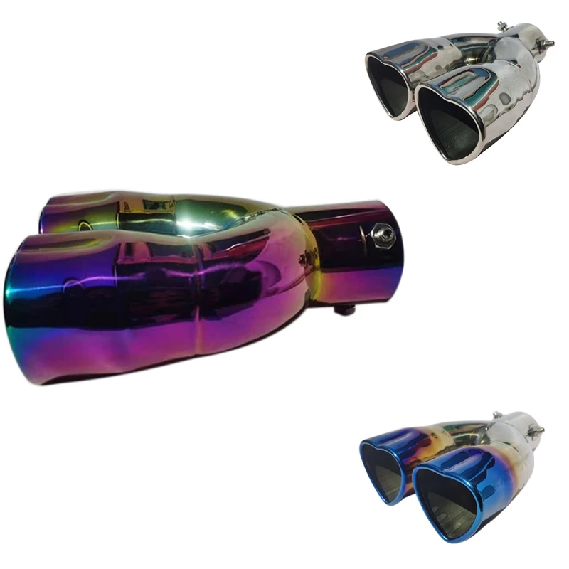 Double Hearts Shape Dual Exhaust Tips Muffler Pipe Exhaust Pipe Nozzle For Muffler
Double Hearts Shape Dual Exhaust Tips Muffler Pipe Exhaust Pipe Nozzle For Muffler