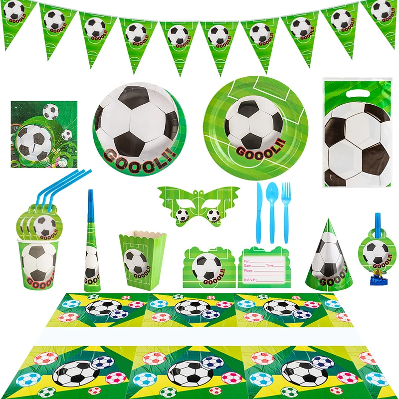1set Soccer Football Birthday Party Decoration Football Theme Disposable Party Tableware Birthday Party Decor Boy Party Supplies
1set Soccer Football Birthday Party Decoration Football Theme Disposable Party Tableware Birthday Party Decor Boy Party Supplies