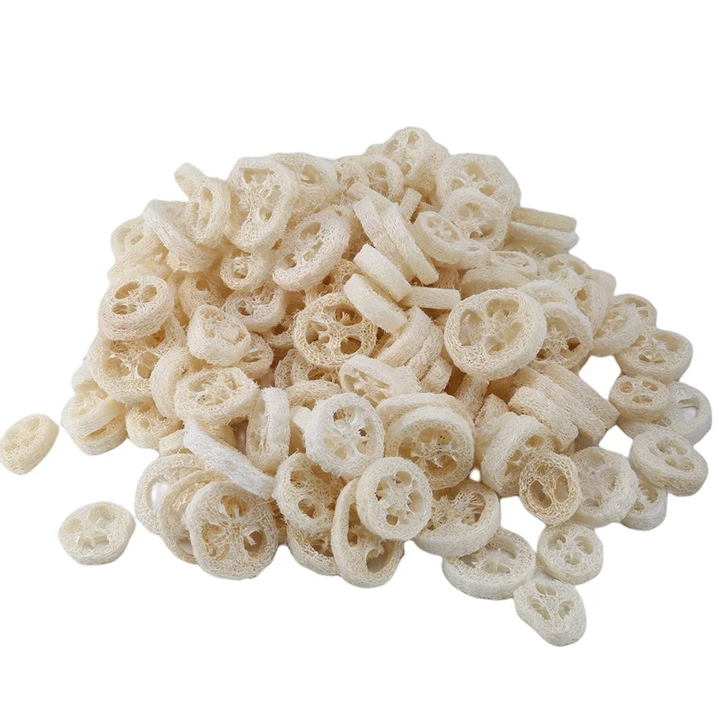 200 Pieces of 4-6 cm Diameter Loofah Slices DIY Custom Soap Tools, Cleaning Supplies, Sponge Washer 
200 Pieces of 4-6 cm Diameter Loofah Slices DIY Custom Soap Tools, Cleaning Supplies, Sponge Washer
