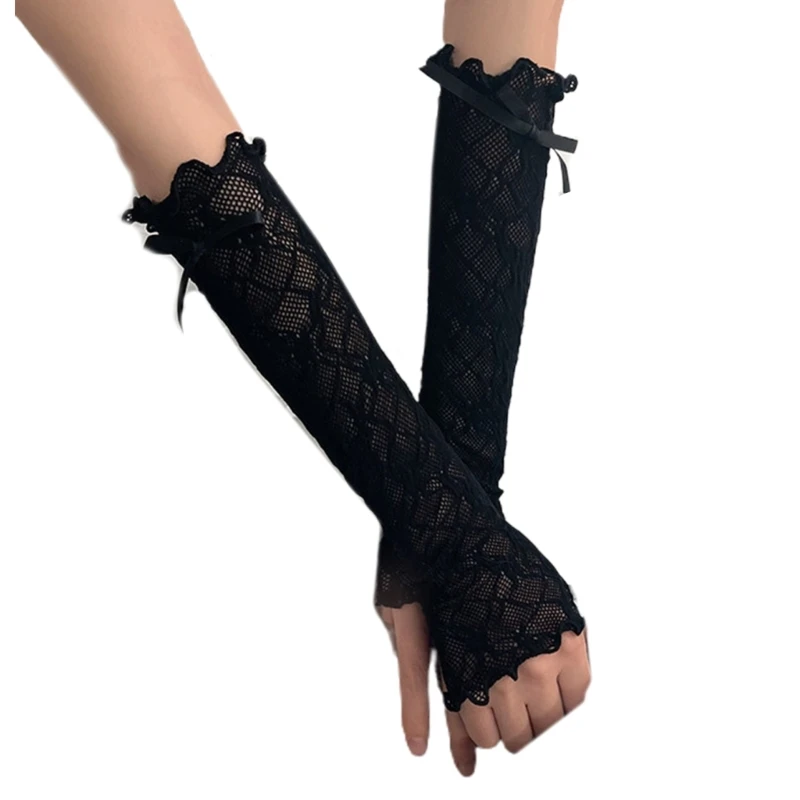 Arm Sleeves for Women Lace Arm Cover 12inch Long Sunscreen Fingerless Gloves 57BD 
Arm Sleeves for Women Lace Arm Cover 12inch Long Sunscreen Fingerless Gloves 57BD