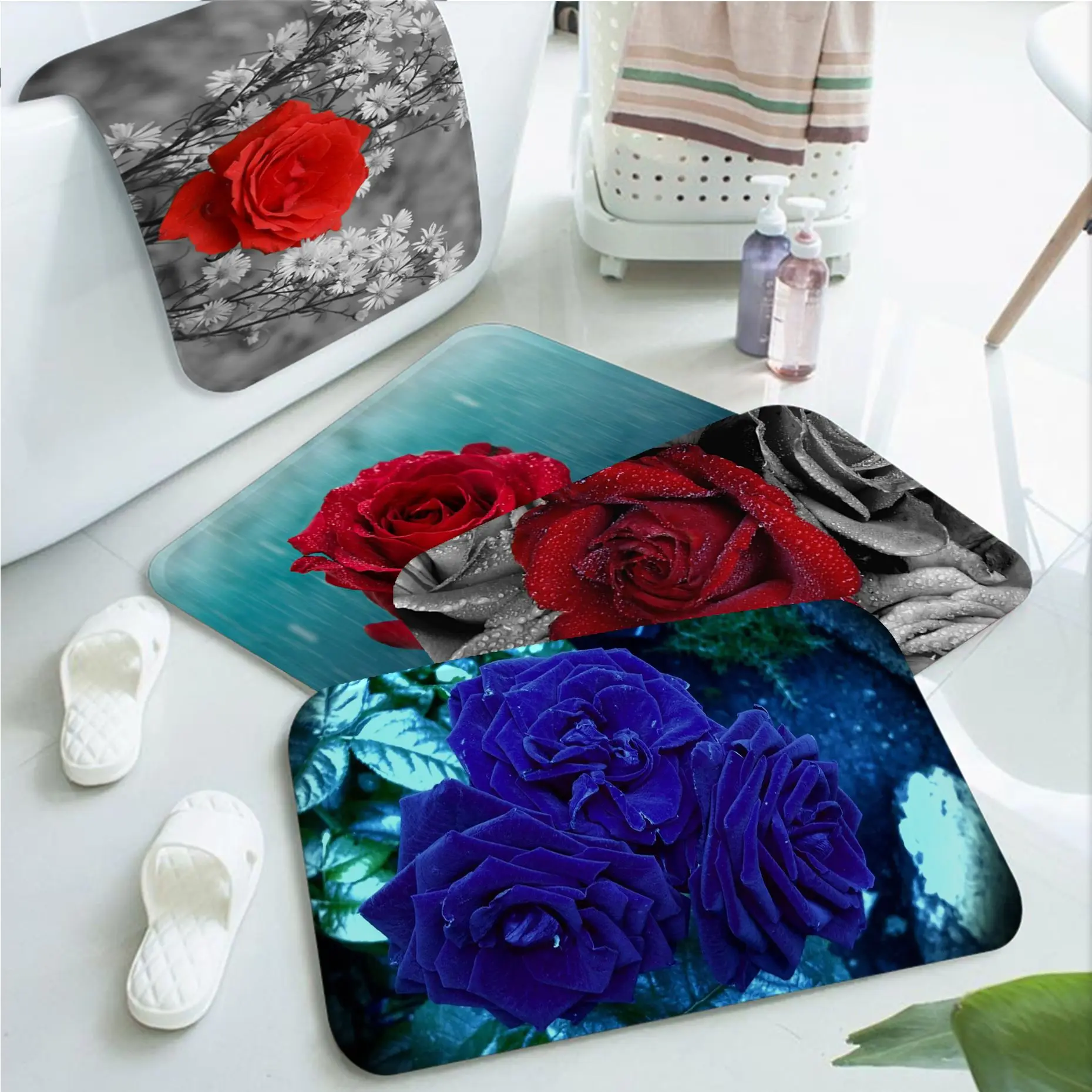 Rose Long Rugs Nordic Style Bedroom Living Room Doormat Home Balcony Anti-Slip Doormat Area Rug
Rose Long Rugs Nordic Style Bedroom Living Room Doormat Home Balcony Anti-Slip Doormat Area Rug