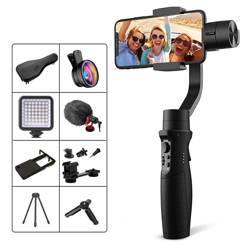 3-Axis Handheld gimbal Stabilizer for Phone Holder Video Record for Xiaomi iPhone Huawei Stabilizer Cellphone Gimbal Smartphone
3-Axis Handheld gimbal Stabilizer for Phone Holder Video Record for Xiaomi iPhone Huawei Stabilizer Cellphone Gimbal Smartphone