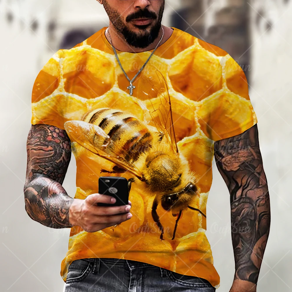 New 3d Print Bees Tees For Mens Honeycomb Graphic Top Men Top 2022 Summer Honey Bee T-shirt Little Bees Short Sleeve Xxs- 6xl
New 3d Print Bees Tees For Mens Honeycomb Graphic Top Men Top 2022 Summer Honey Bee T-shirt Little Bees Short Sleeve Xxs- 6xl