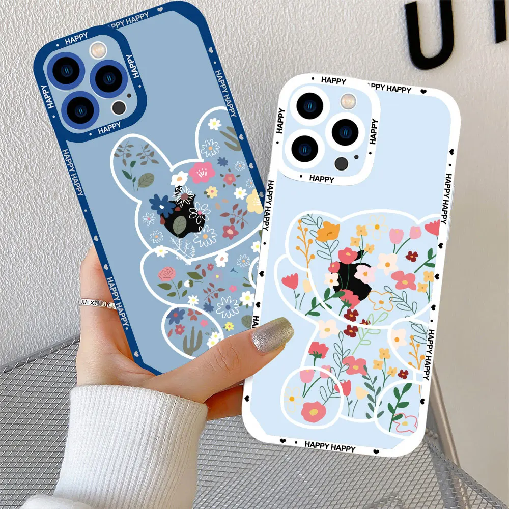 Luxury INS Flowers Cute Bear Clear Phone Case For iPhone 11 12 13 Pro Max X XR XS MAX 12 13 Mini rabbit Soft Bumper Back Cover
Luxury INS Flowers Cute Bear Clear Phone Case For iPhone 11 12 13 Pro Max X XR XS MAX 12 13 Mini rabbit Soft Bumper Back Cover
