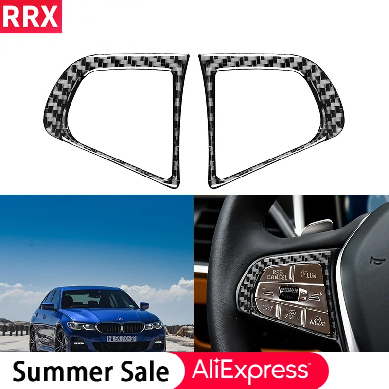 RRX for BMW G20 G28 2019 2020 2021 Real Carbon Fiber Interior Car Steering Wheel Button Frame Cover Trim Sticker Accessories
RRX for BMW G20 G28 2019 2020 2021 Real Carbon Fiber Interior Car Steering Wheel Button Frame Cover Trim Sticker Accessories