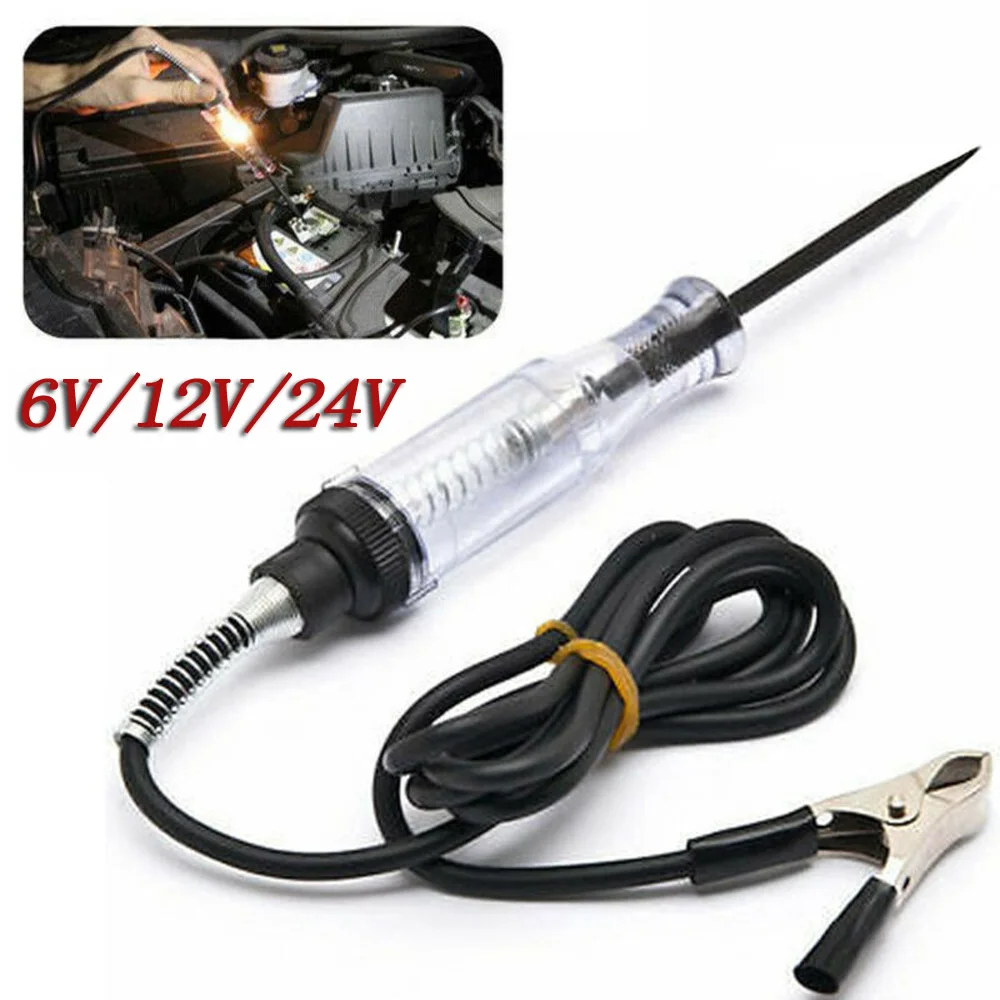 1pc Circuit Tester 6V/12V/24V DC Accessories Auto Car Continuity Probe Electric Equipment
1pc Circuit Tester 6V/12V/24V DC Accessories Auto Car Continuity Probe Electric Equipment