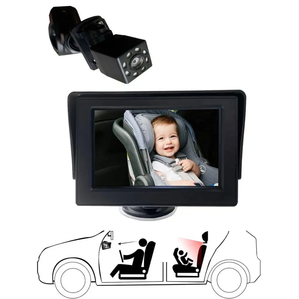 Car Baby Monitor Safety Car Seat Mirror Camera With 4.3 Inch Large Display Screen Night Vision For Car Back Seat Car Accessories
Car Baby Monitor Safety Car Seat Mirror Camera With 4.3 Inch Large Display Screen Night Vision For Car Back Seat Car Accessories