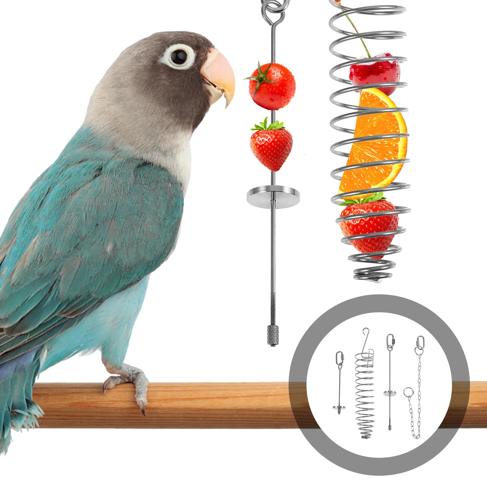 Toys Parrot Bird Foraging Fruit Vegetable Feeder Holder Stickbudgie Cockatiel Forks Skewer Parrots Bowl Chewing Intelligence
Toys Parrot Bird Foraging Fruit Vegetable Feeder Holder Stickbudgie Cockatiel Forks Skewer Parrots Bowl Chewing Intelligence