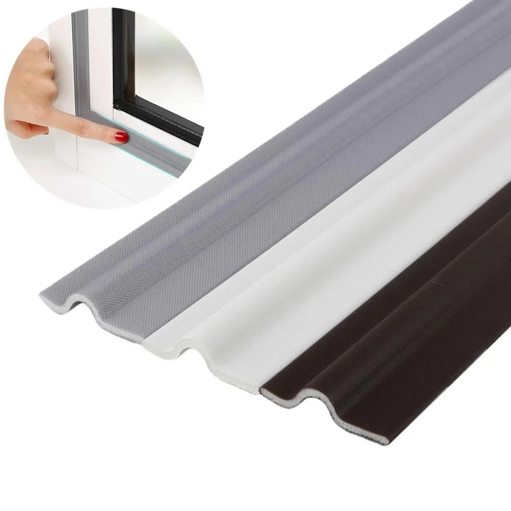 

6M Self-adhesive Window Sealing Strip Sound Insulation Foam Sealing Tape Under Door Draft Stopper Weather Stripping Door Seal