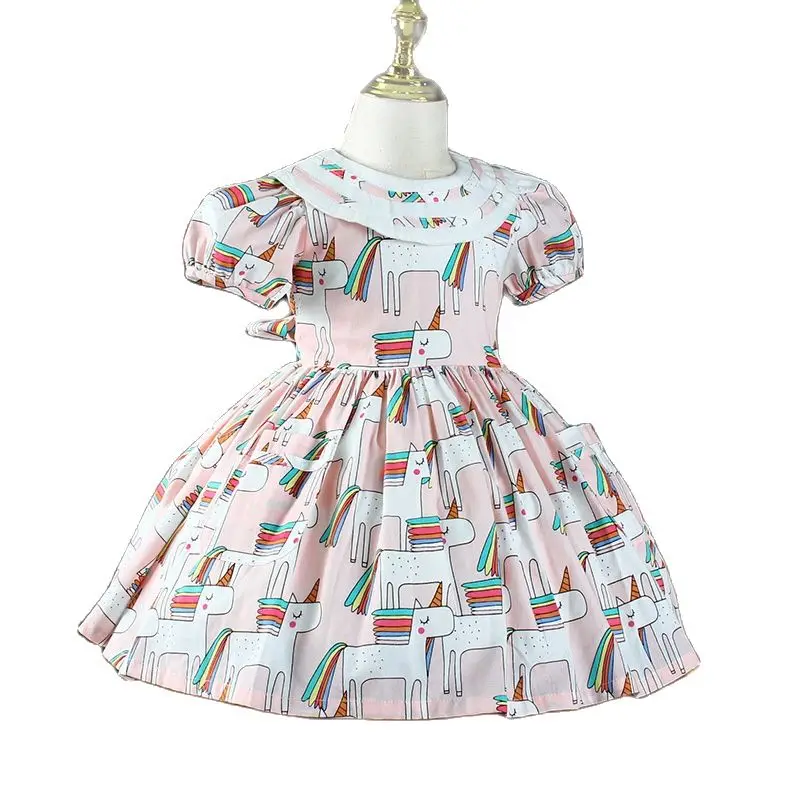 New Product Spanish Short Sleeve Skirt 2022 Summer New Girls Lolita Dress Puff Sleeve Children Princess Dress Girls Cute Print
New Product Spanish Short Sleeve Skirt 2022 Summer New Girls Lolita Dress Puff Sleeve Children Princess Dress Girls Cute Print