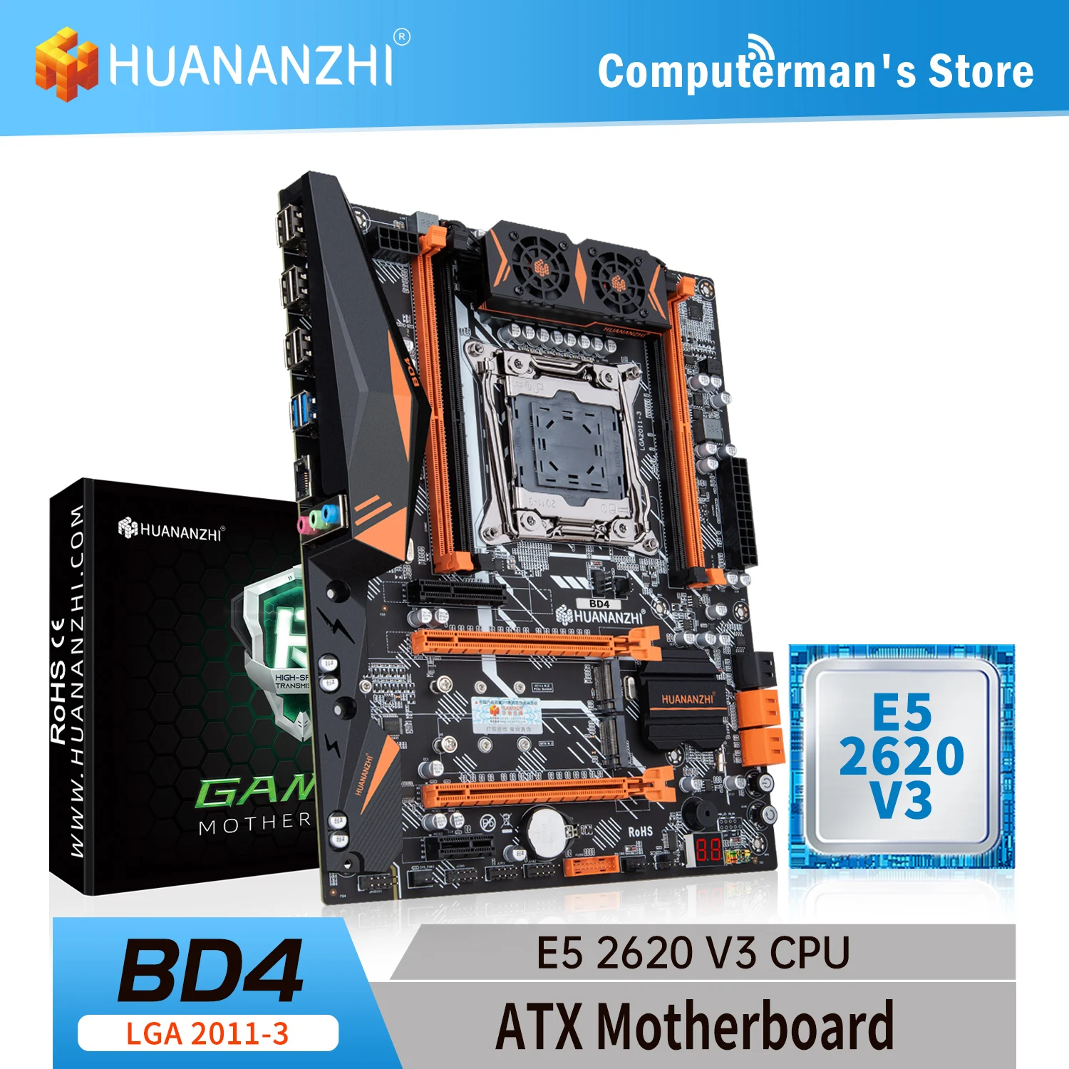Комбинированный комплект материнской платы HUANANZHI BD4 LGA 2011-3, Intel XEON E5 2620 V3, поддержка 4 * DDR4
Комбинированный комплект материнской платы HUANANZHI BD4 LGA 2011-3, Intel XEON E5 2620 V3, поддержка 4 * DDR4