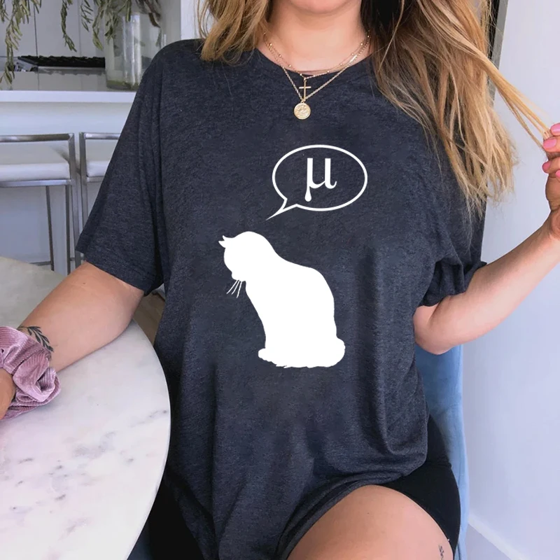 Physics Cat TShirt Ladies Friction Coefficient Clothes Harajuku Graphic Grunge Women Femme Tee Short Sleeves Women's Shirts
Physics Cat TShirt Ladies Friction Coefficient Clothes Harajuku Graphic Grunge Women Femme Tee Short Sleeves Women's Shirts