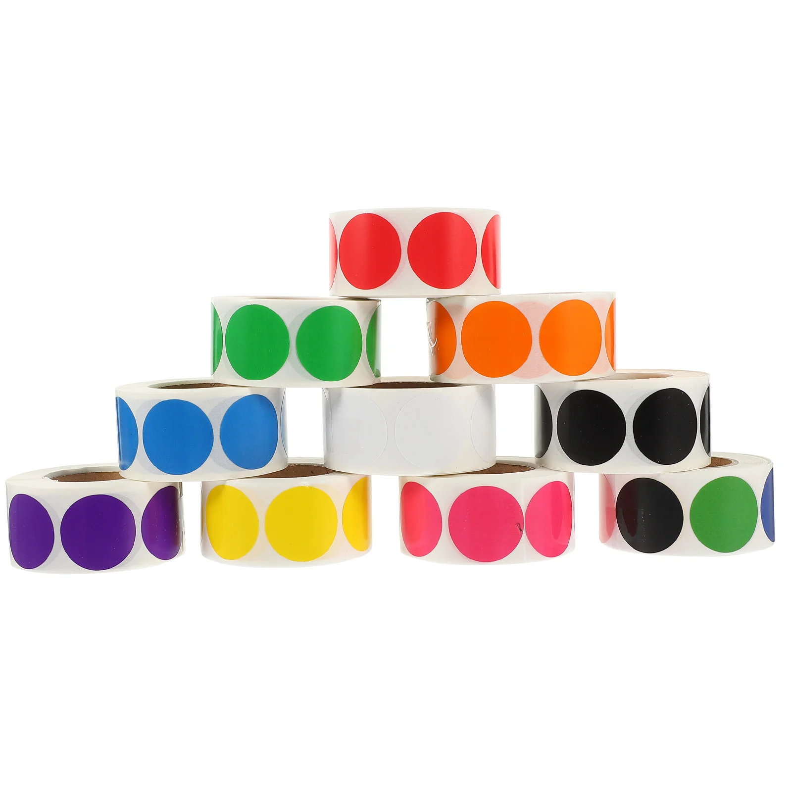 10 Rolls of Colored Dot Stickers Round Color Coding Labels Portable Colored Round Labels Stickers
10 Rolls of Colored Dot Stickers Round Color Coding Labels Portable Colored Round Labels Stickers