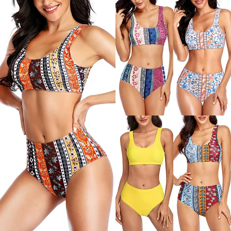 2022 Fashion New Vintage Women's Swimsuit Two-piece Separate Bikini Set Woman Swimwear High-waist Bathing Suit Bikinis Beach
2022 Fashion New Vintage Women's Swimsuit Two-piece Separate Bikini Set Woman Swimwear High-waist Bathing Suit Bikinis Beach