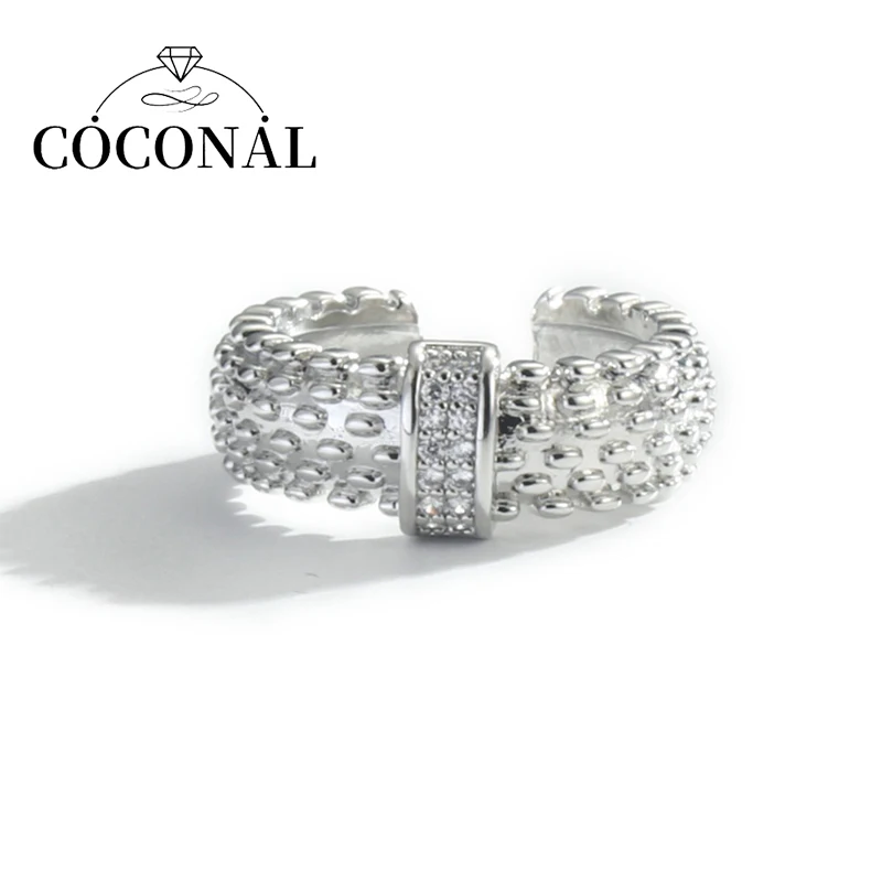 Coconal Sparkling Zircon Luxury Fine Ring For Women Girls Niche Design Vintage Index Finger Ring Jewelry
Coconal Sparkling Zircon Luxury Fine Ring For Women Girls Niche Design Vintage Index Finger Ring Jewelry