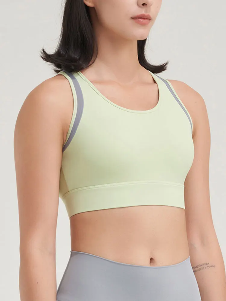 INLUMINE New U-Neck Color Contrast Women Sports Bra Fixed Cup Yoga Underwear Fitness Exercise Bra Summer Woman Gym Sportswear
INLUMINE New U-Neck Color Contrast Women Sports Bra Fixed Cup Yoga Underwear Fitness Exercise Bra Summer Woman Gym Sportswear