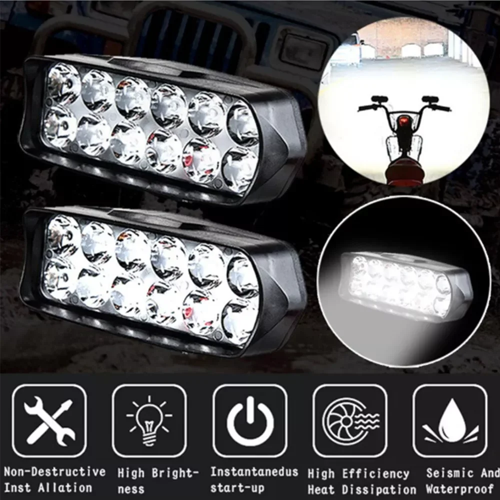 NEW2023 Motorcycle Headlights Spotlights Moto Scooter Bike Fog Spot Lamp Waterproof Motorbike Auxiliary Driving Lights Headlamp
NEW2023 Motorcycle Headlights Spotlights Moto Scooter Bike Fog Spot Lamp Waterproof Motorbike Auxiliary Driving Lights Headlamp