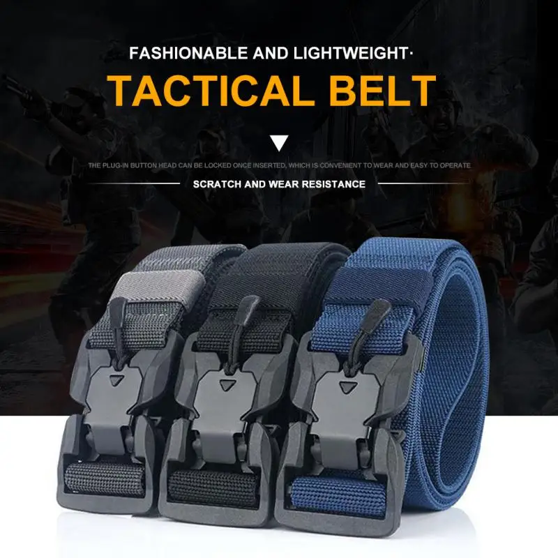 Нейлоновый тактический ремень с магнитной пряжкой, универсальный эластичный пояс, модные ремни унисекс из легкого волокна
Нейлоновый тактический ремень с магнитной пряжкой, универсальный эластичный пояс, модные ремни унисекс из легкого волокна