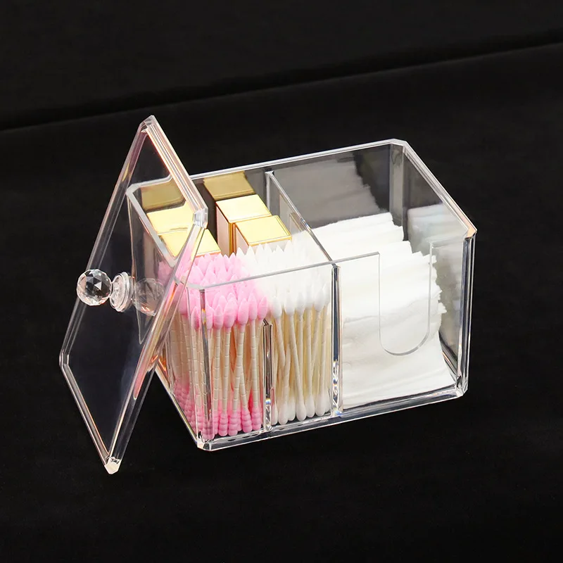 Desk Dustproof Makeup Organizer for Cotton Pads/Swab/Beauty Egg Cosmetic Storage Box with Lid Lipstick Nail Polish Organizer
Desk Dustproof Makeup Organizer for Cotton Pads/Swab/Beauty Egg Cosmetic Storage Box with Lid Lipstick Nail Polish Organizer
